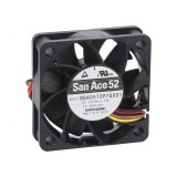 Ventilator axial 12V DC 52x52x15mm 30m3/h 38dBA cu bilă