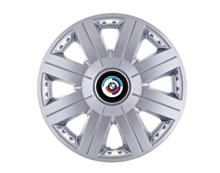 Set 4 Capace Roti Autohelix MSA&reg; potrivite jantelor de 15 inch, pentru Bmw Nou model Cosmos Gray