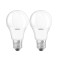 Set Becuri LED Osram Base Classic A60, 8.5 W, 2700 K, 806 Lumeni, E27, A+, 2 bucati