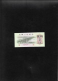 China bancnota falsa 2 jiao 1962 seria83524711 FALS!