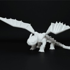 Dragon Night Fury Articulat 3D, de pictat - 21 cm