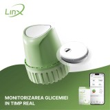 Senzori Glicemie Monitorizare Continua LINX CGM pentru 15 zile, conectare aplicatie telefon si partajare informatii