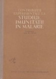 Contributii experimentale la studiul imunitatii in malarie
