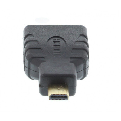 Adaptor Well, HDMI mama, micro HDMI tata, Negru foto