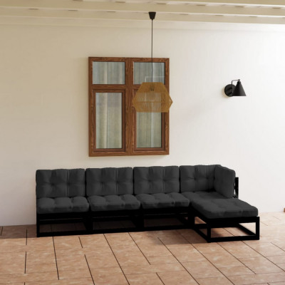 Set mobilier gradina cu perne, 5 piese, lemn masiv pin GartenMobel Dekor foto