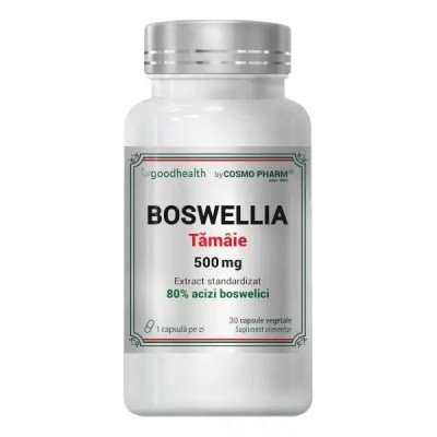Boswellia 500 miligrame Extract Tamaie 30 capsule Cosmo Pharm foto