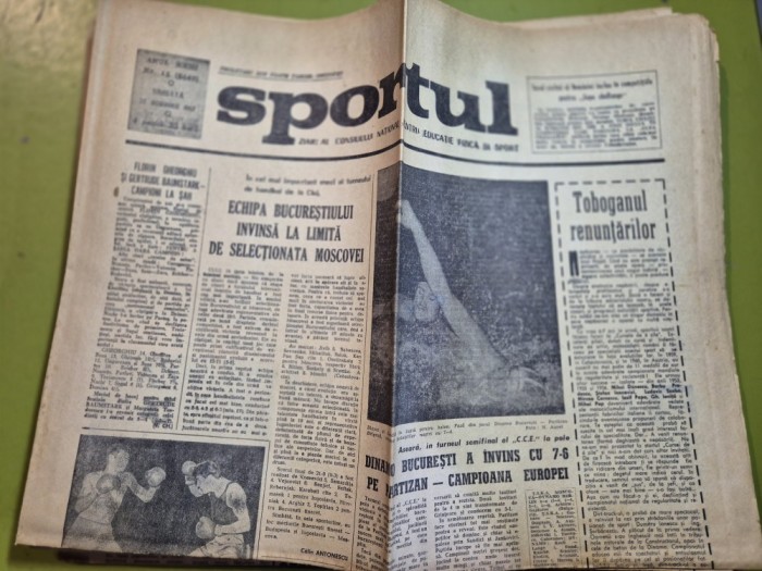ziarul sportul 25 noiembrie 1967 - boxul craiovean,articol dobrin