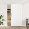 Ușa Glisantă cu Set de Accesorii Alb 93x202 cm Lemn Masiv de Pin