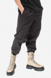 Wood Wood pantaloni de bumbac Stanley Crispy Check Trousers culoarea negru, drept 12235008.5274-BLACK