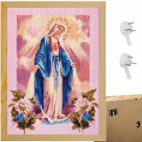 Rama foto din lemn de pin 28x38 cm pentru poze si diamond painting Malatec