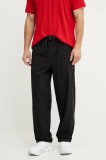 The North Face pantaloni North Dome barbati, culoarea negru, neted, NF0A8B6QJK31