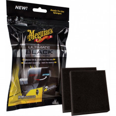 Meguiar&amp;#039;s Set 2 Buc Aplicare Plastic Exterior Ultimate Black Trim Sponges G15800 foto