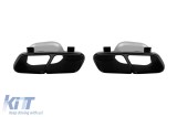 Set de terminatii de evacuare negre tip GLA45 potrivite pentru Mercedes GLA X156 2013-2019 Performance AutoTuning