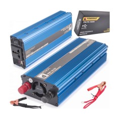Convertor de tensiune auto, invertor tensiune 12V 230V 1800 W, Powermat