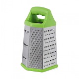 Cumpara ieftin Razatoare Vanora, 14 x 12 x 23 cm, 6 laturi, inox, maner plastic, baza silicon, Verde/Argintiu