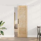Ușă glisantă cu set de accesorii 61x198.5 cm din lemn masiv de pin