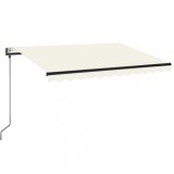Cumpara ieftin Copertina retractabila automat, crem, 350x250 cm