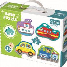 Puzzle trefl baby clasic vehicule pentru transport 8 piese