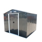 Magazie de gradina metalica 259x257x212 cm, usi glisante 2 buc, profile otel zincat 0.6 mm, usa 106x170 cm, cod fundatie 40TH118 (nu inclusa)