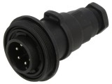 Conector circular tată BULGIN PXV0740/P 6 pini 5A 277V IP68/IP69K 6-8mm