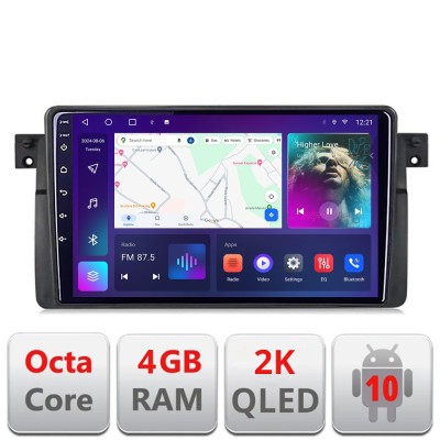 Navigatie BMW Seria 3 E46 C-052 Android Octa Core Ecran 2K QLED GPS 4G 4+32GB 360 KIT-052+EDT-E409-2K CarStore Technology foto