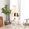 VidaXL Ansamblu de pisici cu stâlpi din funie de sisal, crem, 166 cm