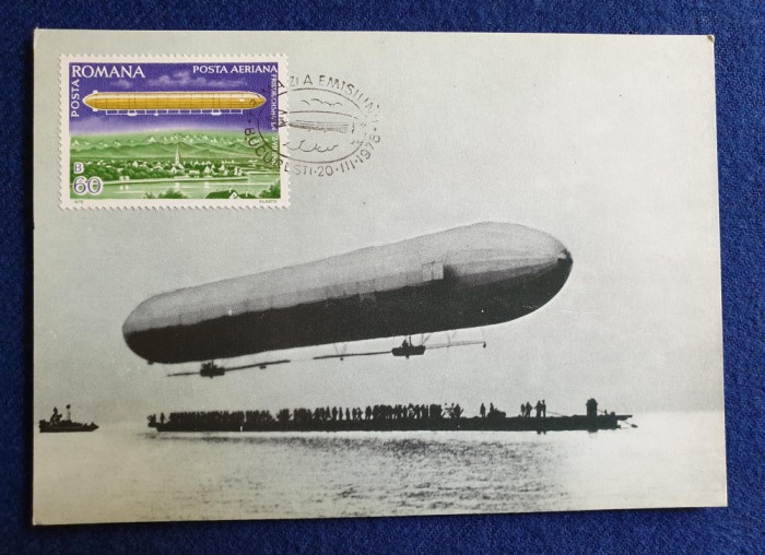 Aviatie - ARIPI ROMANESTI - CP - ZEPPELIN - Zeppelinul L.Z 1