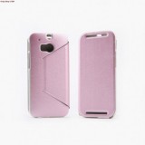 Husa KALAIDENG Flip SWIFT HTC One (M8) Pink, Cu clapeta, Piele Ecologica