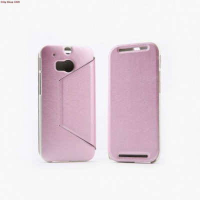 Husa KALAIDENG Flip SWIFT HTC One (M8) Pink foto