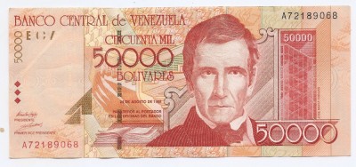 Venezuela 50.000 Bolivares 24.08.1998 - A72189068, P-83 foto