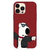 Husa compatibila cu Apple iPhone 15 Pro Max model Brian Griffin, Silicon, TPU, Viceversa, Transparent, Carcasa