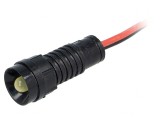 Lampă de control LED galbenă 220VDC &Oslash;11mm IP40
