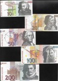 Set Slovenia 10 + 20 + 50 + 100 + 200 tolari tolarjev