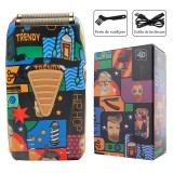 Aparat de Ras Electric Profesional 4D BIRAI&reg; LK-2024 Graffiti, Shaver 8500 RPM, Acumulator Reincarcabil, Waterproof, Incarcare Super Rapida prin USB,