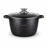 Oala Royalty Line 24 cm cu capac sticla 6.2 L marble coating