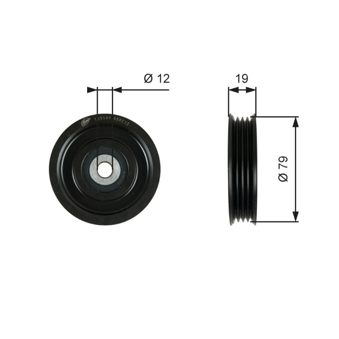 GATES T39184 DriveAlign&reg; rola intinzator,curea transmisie