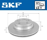 SKF VKBD 90118 V2 Disc frana