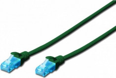 Cablu UTP Digitus Premium Patchcord Cat 5e 5m Verde foto