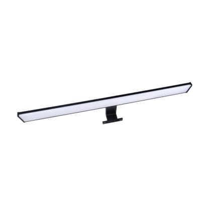 Aplica LED pentru baie Hoff Banjo, 12 W, 850 lm, lumina neutra, IP44, negru + alb, modern foto