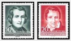 DDR 1956 - Heinrich Heine, serie neuzata foto