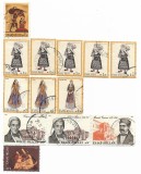 Grecia - Marci diverse (13 buc.), 1970-1975 - valori obliterate