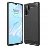 Cumpara ieftin Husa pentru Huawei P30 Pro / P30 Pro New Edition, Techsuit Carbon Silicone, Black