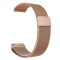 Curea tip Milanese Loop, compatibila Amazfit BIP 3, telescoape Quick Release, Rose Gold, Size S