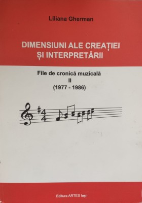 Dimensiuni Ale Creatiei Si Interpretarii Vol. 2 - Liliana Gherman , E876 foto