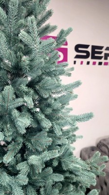 Brad artificial Christmas Deluxe by Sersimo, Viena Select argintiu, integral 3D, 230cm Household NewTrend foto
