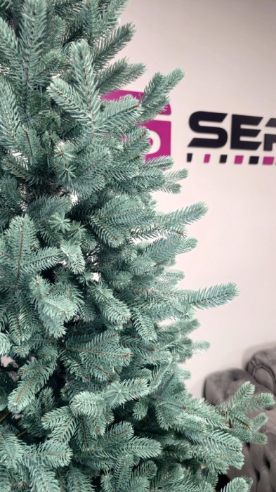 Brad artificial Christmas Deluxe by Sersimo, Viena Select argintiu, integral 3D, 230cm Household NewTrend