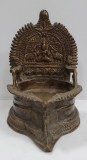Lampa din bronz pentru ulei, India, Secol XIX