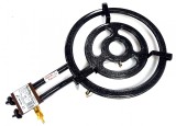 Pirostrie cu 3 cercuri arzatoare, L-50 Prof, diametru 50 cm, arzator gaz G-30, GPL, avizat CE, Power+ GRC76350
