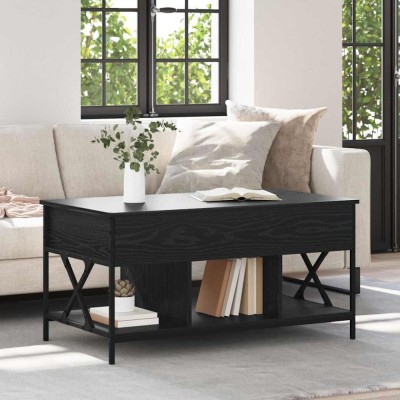 vidaXL Masă de cafea Stejar negru 100 x 55 x 50 cm Lemn compozit 883037 foto