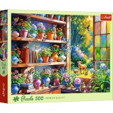Puzzle trefl 500 dimineata de primavara in orangerie
